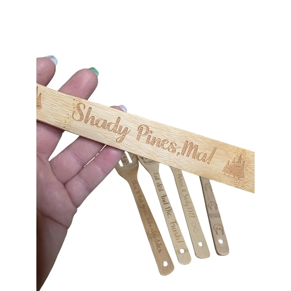 Golden Girls‎ Bamboo Kitchen Cooking Spoon Set 6 Utensils
